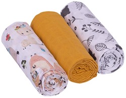 Prikaži podrobnosti za Tetra plenice muslin 3 kom BOHO Slika Tetra plenice muslin 3 kom BOHO