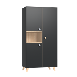 Prikaži podrobnosti za Colette Anthracite 2-delna omara Slika Colette Anthracite 2-delna omara