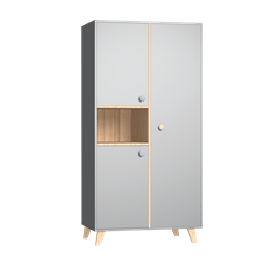 Prikaži podrobnosti za Colette Grey 2-delna omara Slika Colette Grey 2-delna omara