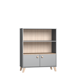 Prikaži podrobnosti za Colette Grey široka odprta komoda Slika Colette Grey široka odprta komoda