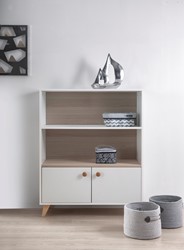 Prikaži podrobnosti za Colette White široka odprta komoda Slika Colette White široka odprta komoda