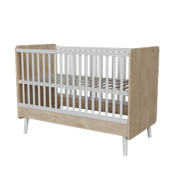 Prikaži podrobnosti za Peak Natural Oak&White postelja 140x70 Slika Peak Natural Oak&White postelja 140x70