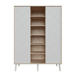 Prikaži podrobnosti za Peak Natural Oak&White 3-delna omara Slika Peak Natural Oak&White 3-delna omara