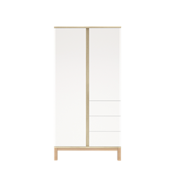 Prikaži podrobnosti za Loop White&Oak 2-delna omara Slika Loop White&Oak 2-delna omara