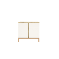 Prikaži podrobnosti za Loop White&Oak komoda Slika Loop White&Oak komoda