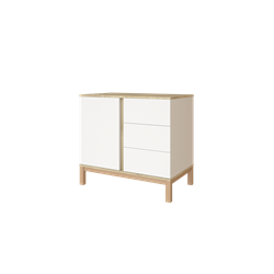 Prikaži podrobnosti za Loop White&Oak komoda Slika Loop White&Oak komoda