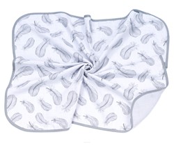 Prikaži podrobnosti za Odeja&tetra plenica muslin 80x100 FEATHERS ASHEN Slika Odeja&tetra plenica muslin 80x100 FEATHERS ASHEN