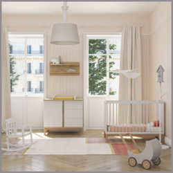 Slika za kategorijo Sobica LOOP WHITE & OAK