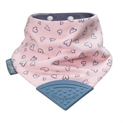 Prikaži podrobnosti za Neckerchew Premium dvostranski slinček z grizalom - Made with love Slika Neckerchew Premium dvostranski slinček z grizalom - Made with love