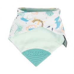 Prikaži podrobnosti za Neckerchew Premium dvostranski slinček z grizalom - Cheeky ZOO Slika Neckerchew Premium dvostranski slinček z grizalom - Cheeky ZOO