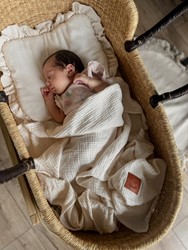 Prikaži podrobnosti za Komplet odeja in vzglavnik iz muslina CREAM - NOVO! Slika Komplet odeja in vzglavnik iz muslina CREAM - NOVO!