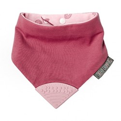 Prikaži podrobnosti za Neckerchew Premium dvostranski slinček z grizalom - Rainbow Rose Slika Neckerchew Premium dvostranski slinček z grizalom - Rainbow Rose