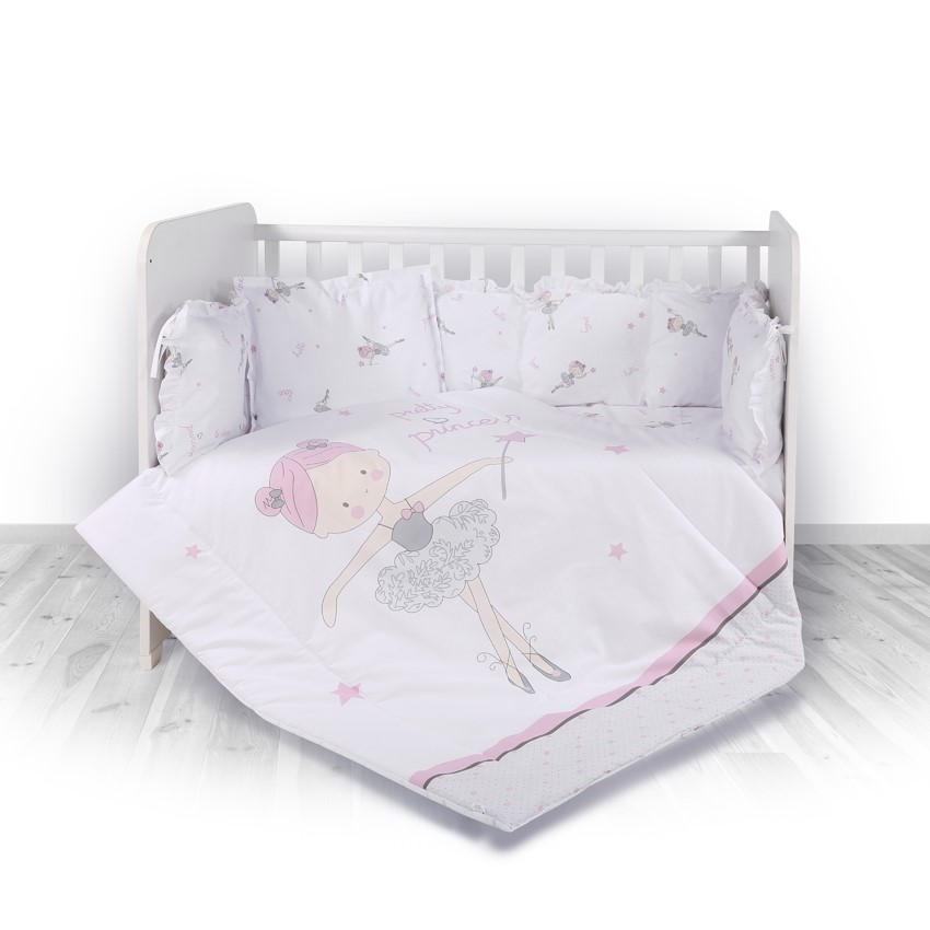 Slika 5-delna posteljnina Lorelli BALLET PINK