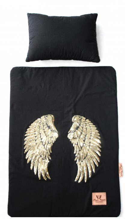Slika Wings posteljnina BLACK