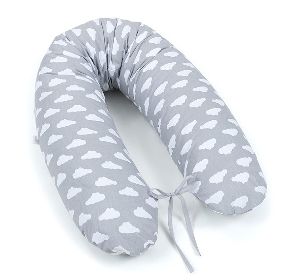 Slika Blazina za dojenje 170 cm GREY-CLOUDS