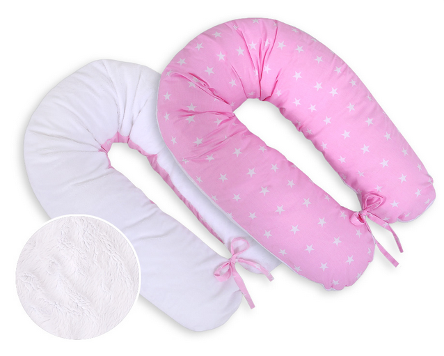 Slika Blazina za dojenje PINK-STARS (minky)