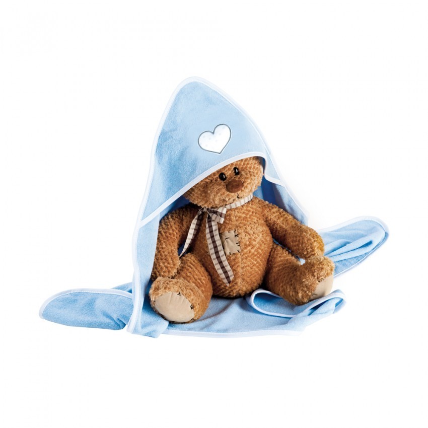 Slika Brisača s kapuco BLUE HEART