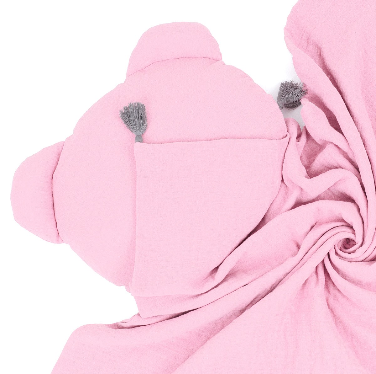 Slika Odeja in vzglavnik iz muslina PINK