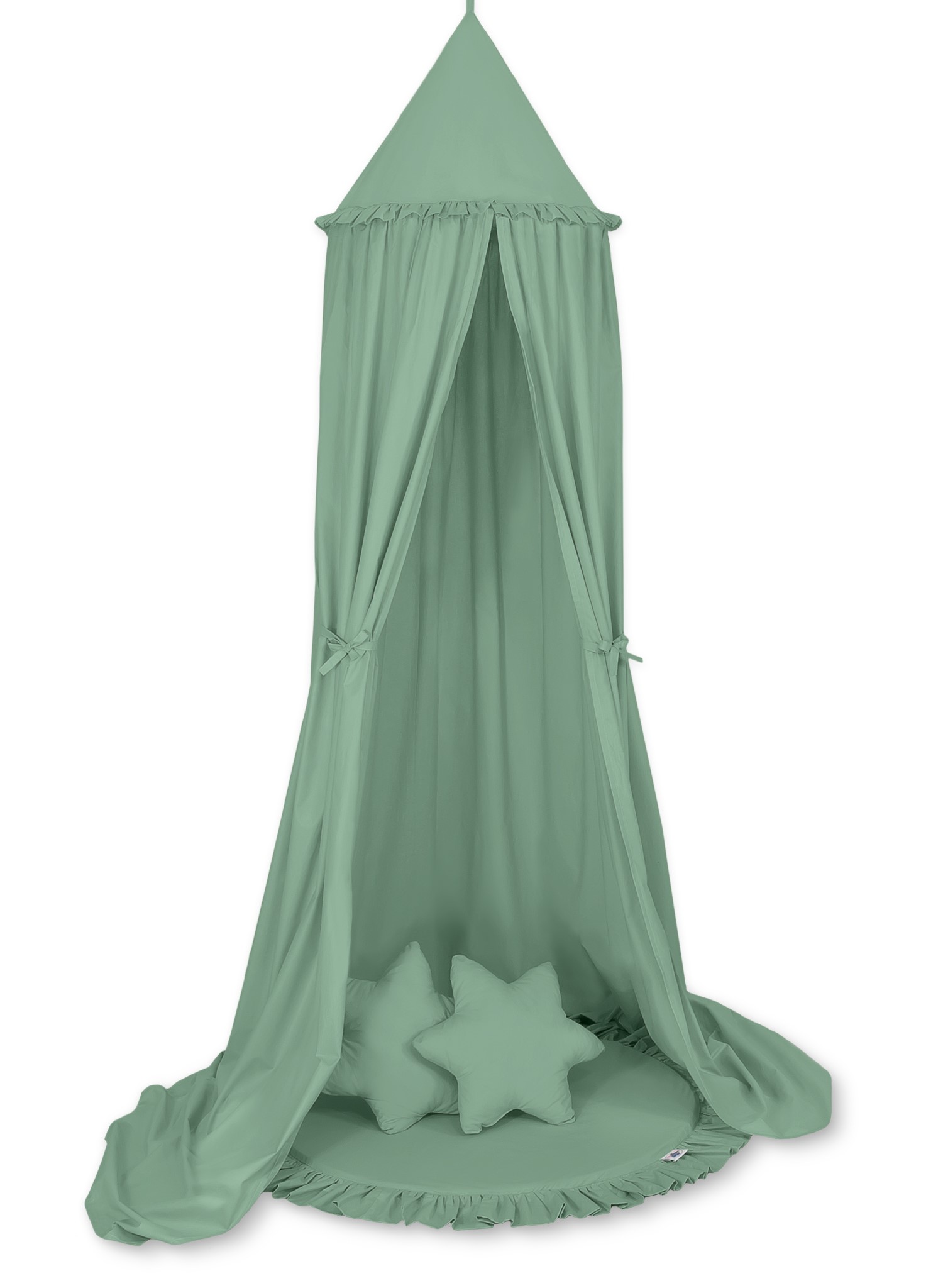 Slika Viseči baldahin z gnezdecem in blazinami PASTEL GREEN