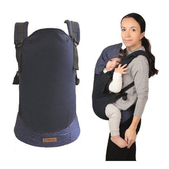 Slika Momi Collet ergonomska nosilka NAVY BLUE