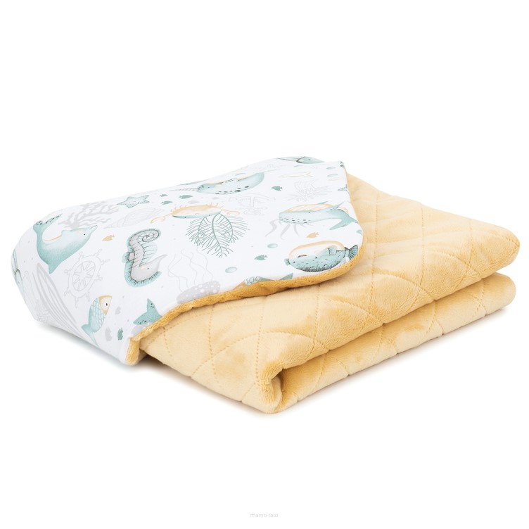 Slika Odeja Minky OCEAN GREEN/SAND