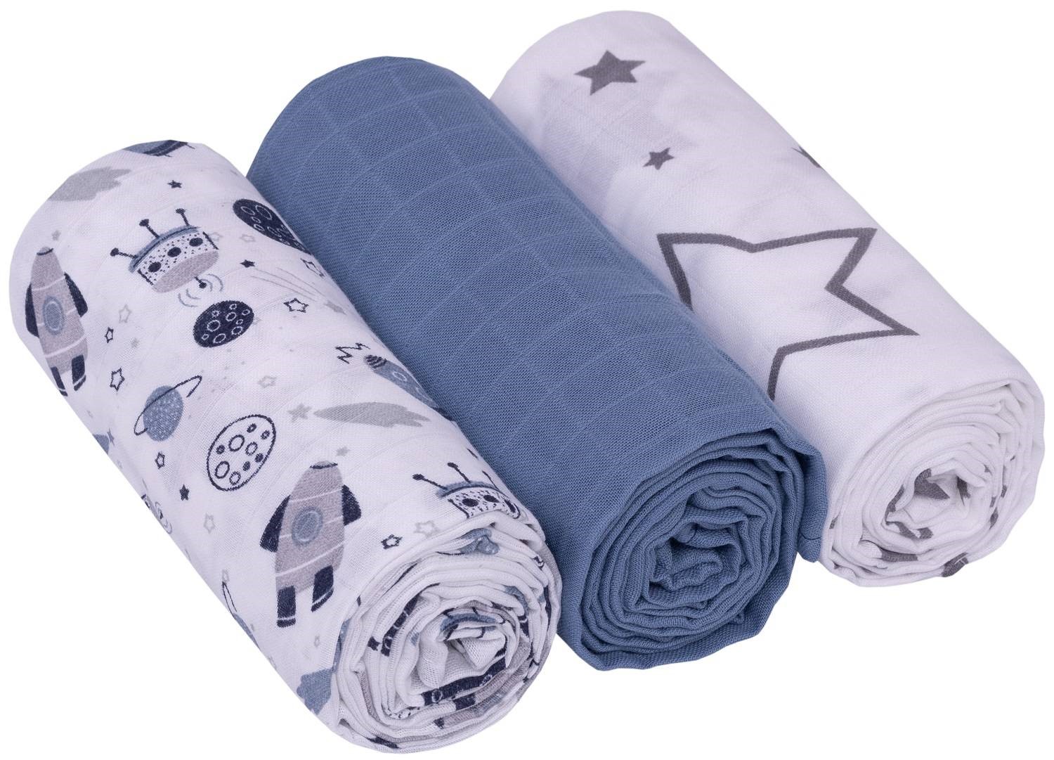 Slika Tetra plenice muslin 3 kom COSMOS