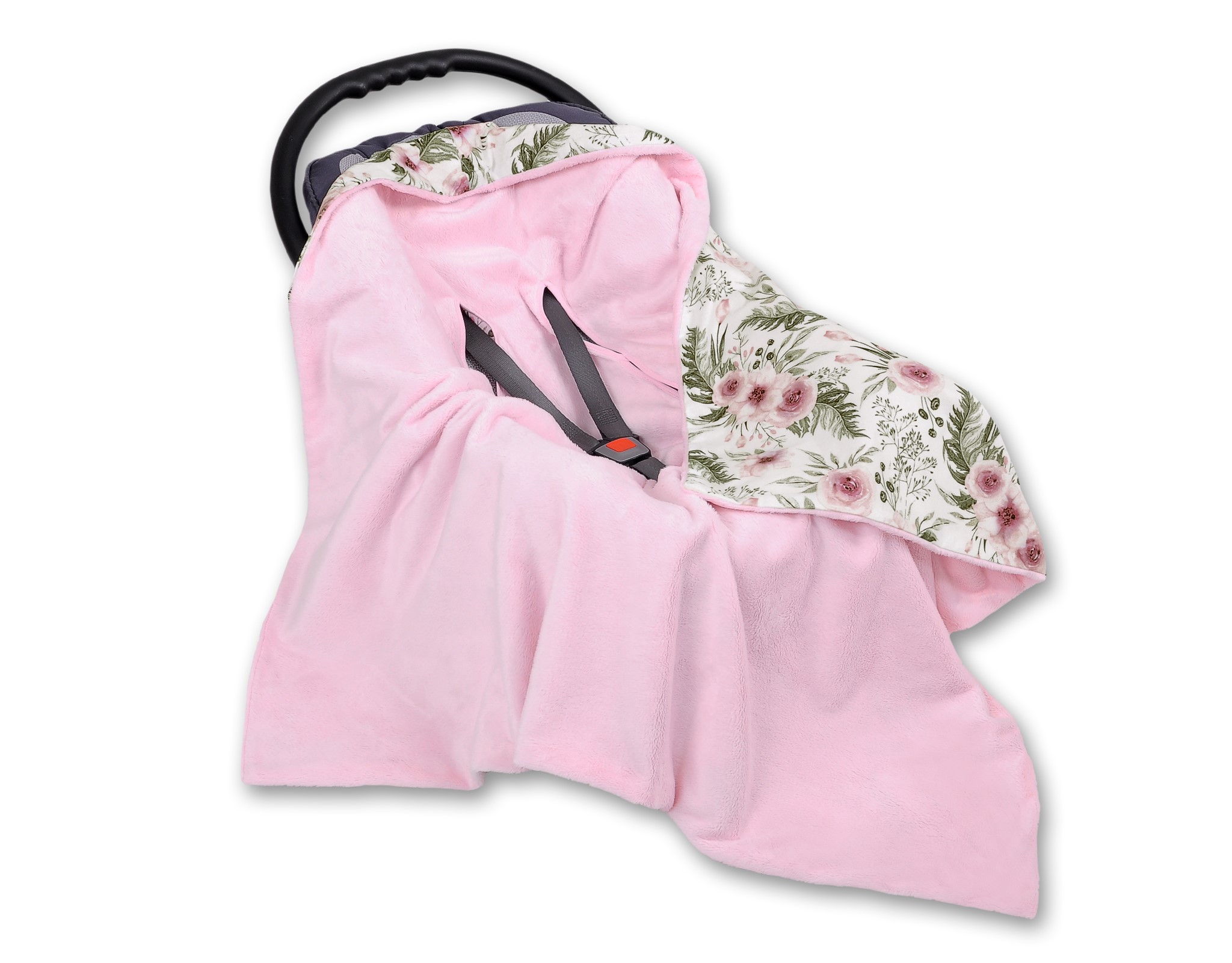 Slika Dvostranska odeja za lupinico PEONY FLOWER PINK
