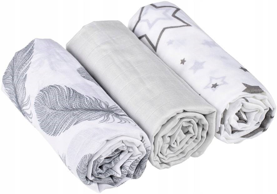 Slika Tetra plenice muslin 3 kom GREY