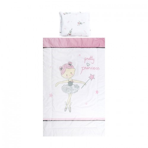 Slika 3-delna posteljnina BALLET PINK
