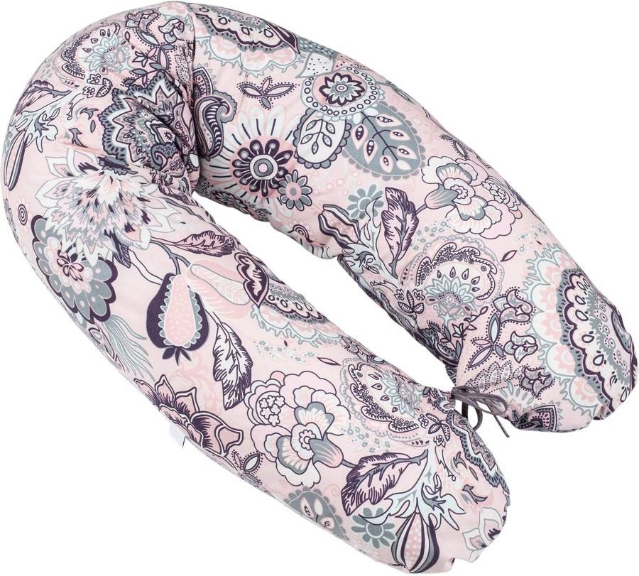 Slika Blazina za dojenje 170 cm, boho roza