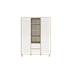 Slika Wing Grey Oak&White 3-delna omara, Slika 1