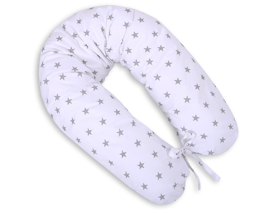 Slika Blazina za dojenje WHITE/GREY STARS