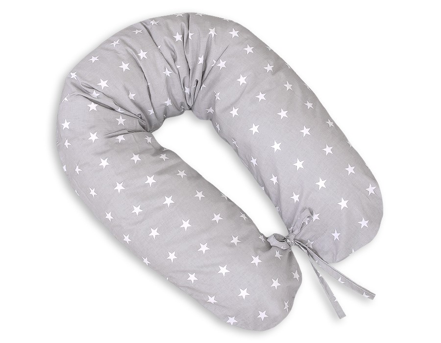 Slika Blazina za dojenje GREY-WHITE STARS