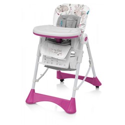 Slika Baby Design stolček za hranjenje Pepe PINK