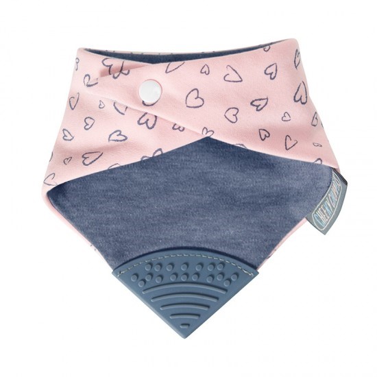 Slika Neckerchew Premium dvostranski slinček z grizalom - Made with love